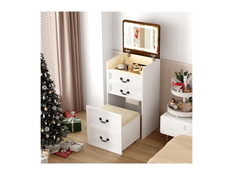 ChicFurnit Makeup Vanity,3-in-1 Vanity Desk - Image 1
