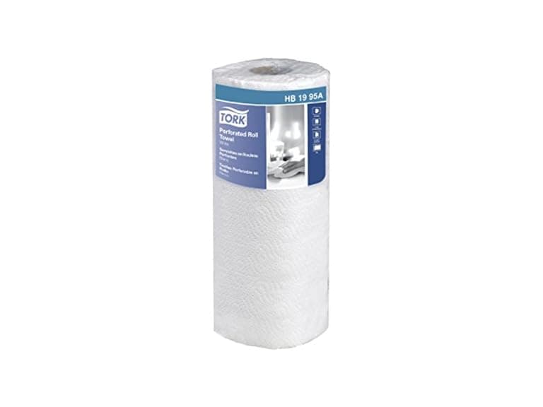 Tork HB1995A Perforated Jumbo 2-Ply Roll Towel, White - Image 1