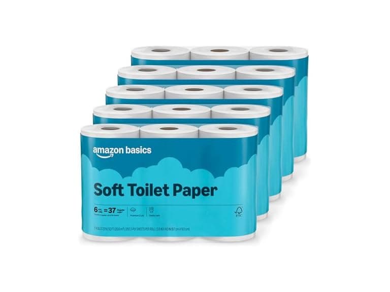 Amazon Basics Toilet Paper 30 Rolls - Image 1