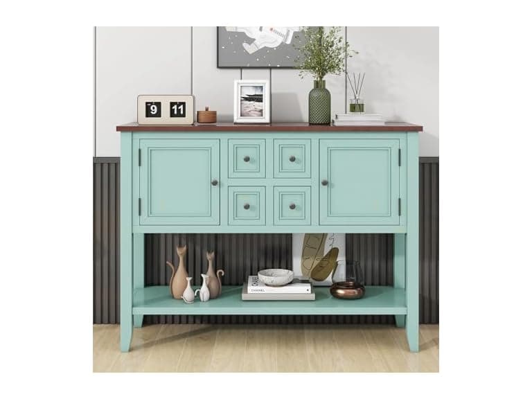 Cambridge Console Table, Retro Blue - Image 1