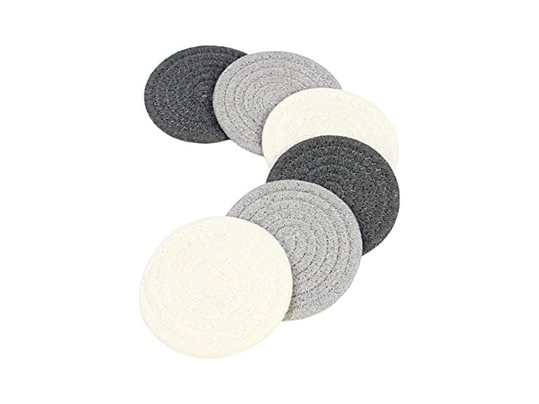 Casaphoria Cotton Coasters - Black/White - Image 1
