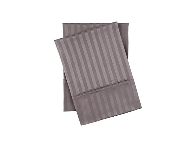 Superior 400 Thread Count Cotton Stripe 2 Piece Pillowcase Set - Image 1