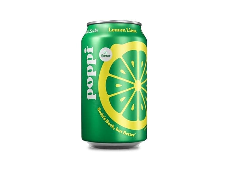 1CT Poppi Sparkling Prebiotic Soda Beverage Lemon Lime - Image 1