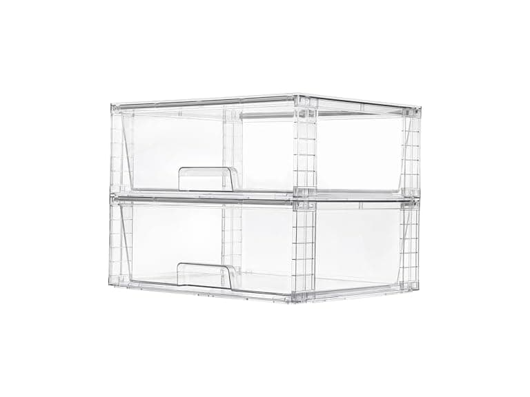 Vtopmart 2 Pack Large Stackable Storage Drawers