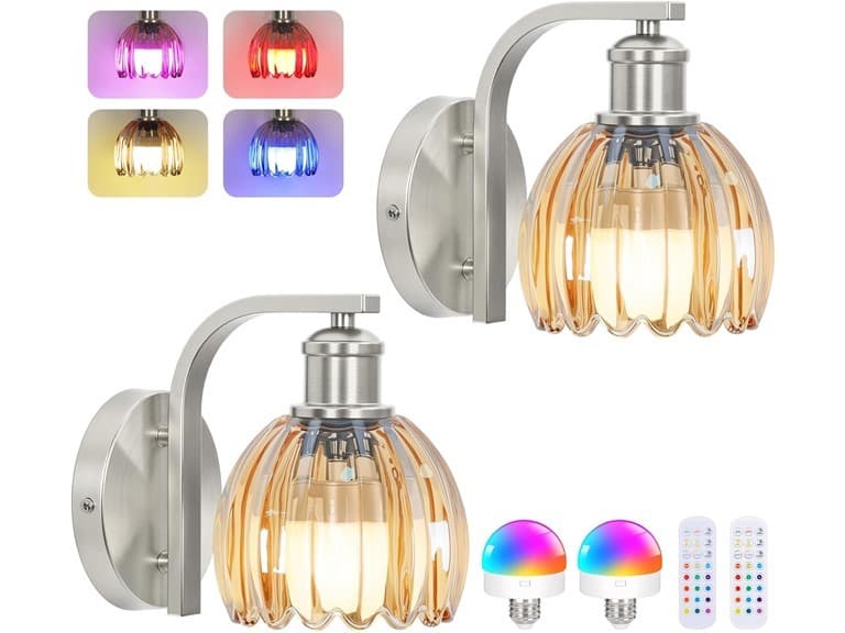 VerRon Rechargeable Battery Operated Wall Sconce - Image 1