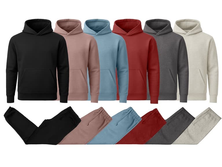Mens Fleece-Lined Classic Hoodie/Jogger Set - Image 1