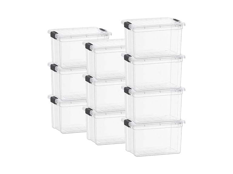 Superio Clear Storage Box 49 Quart 10 Pack - Image 1