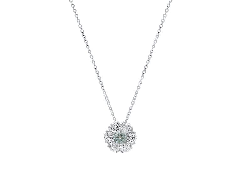 Floral Moissanite Necklace 2 CTTW - Image 1