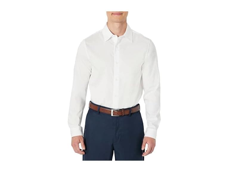 Amazon Essentials Men Slim Fit Long Sleeve Wrinkle Resistant Shirt - Image 1