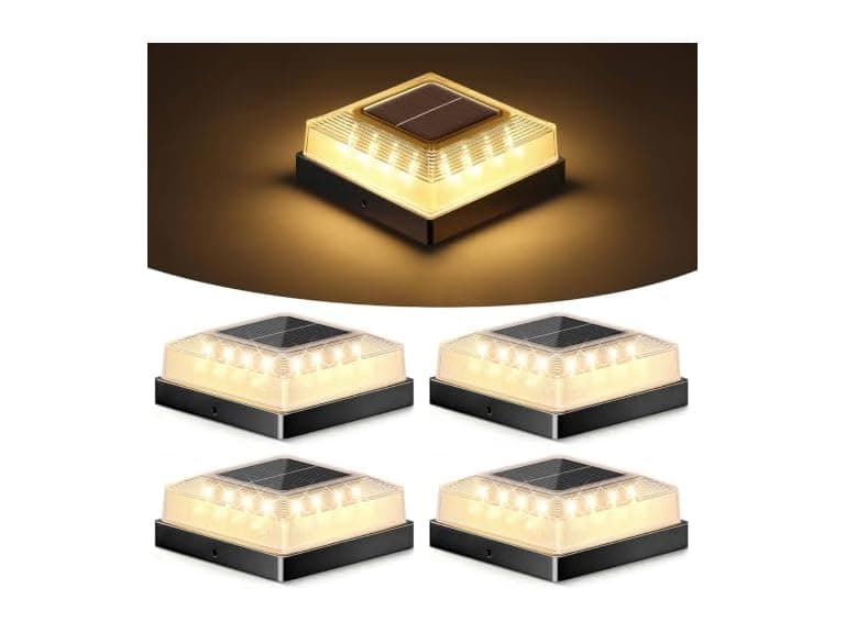 Brightever B0FXLRC2D5 Solar Post Cap Light Outdoor