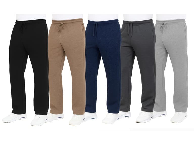 3Pk Mens Heayweight Fleece-Lined Sweatpants - Image 1