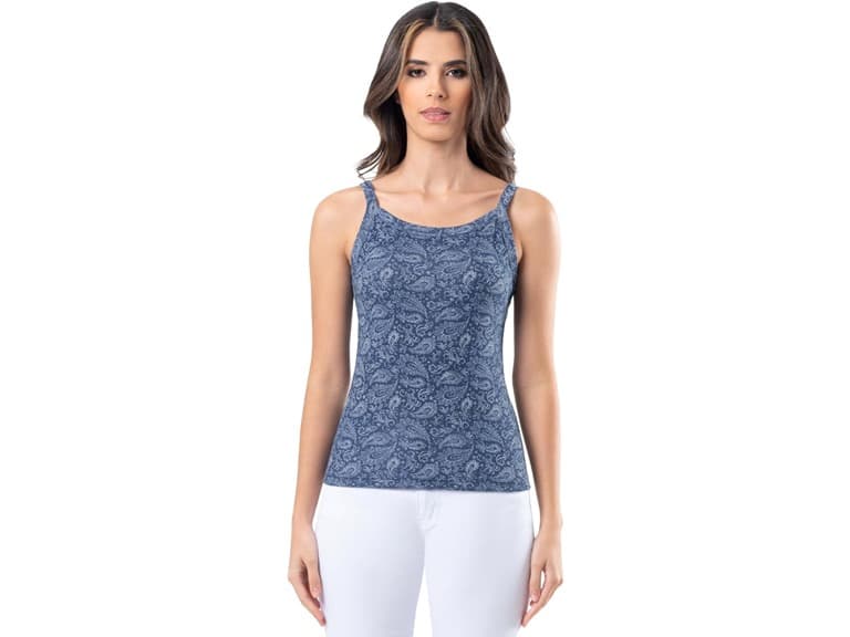 Lee Women (3X) Slim-fit Tank Dark Denim Paisley - Image 1