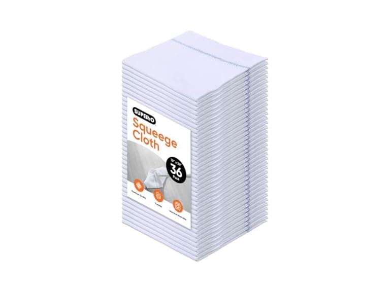 Superio Squeegee White Mopping Floor Towels - Image 1