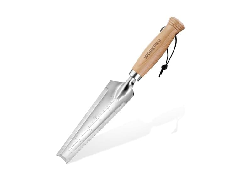 WORKPRO Garden Trowel with Wood Handle - Image 1