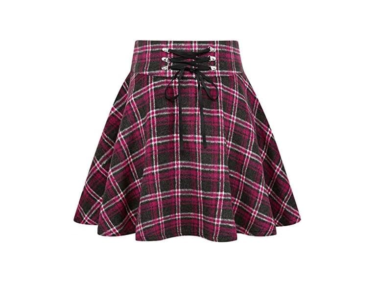 Chartou Women (L) High Waist Drawstring Line Skirt - Image 1