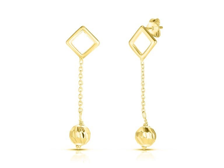 Yeidid Italian Ball Drop Earrings - Image 1