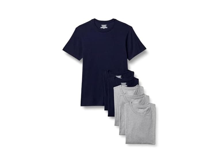 AE Mens SlimFit Cotton Crew Neck Undershirt SS 2Pk - Image 1