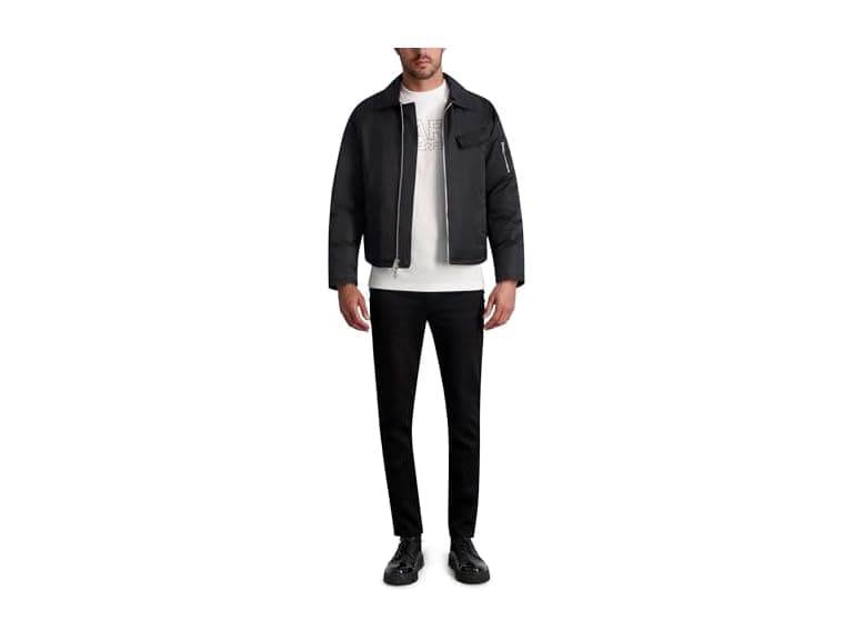 KARL LAGERFELD Paris Mens Jacket Black - Image 1