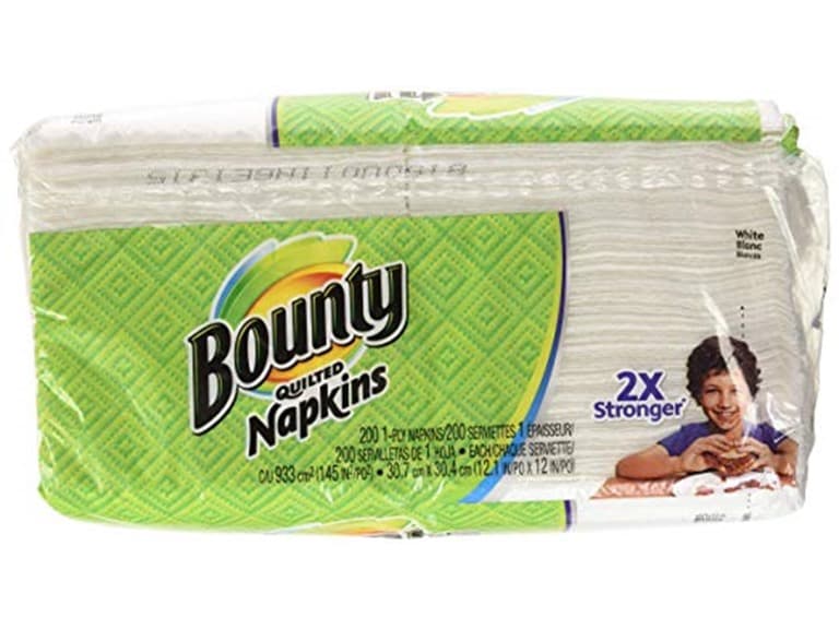 Bounty Paper Napkins White, 200ct - Image 1