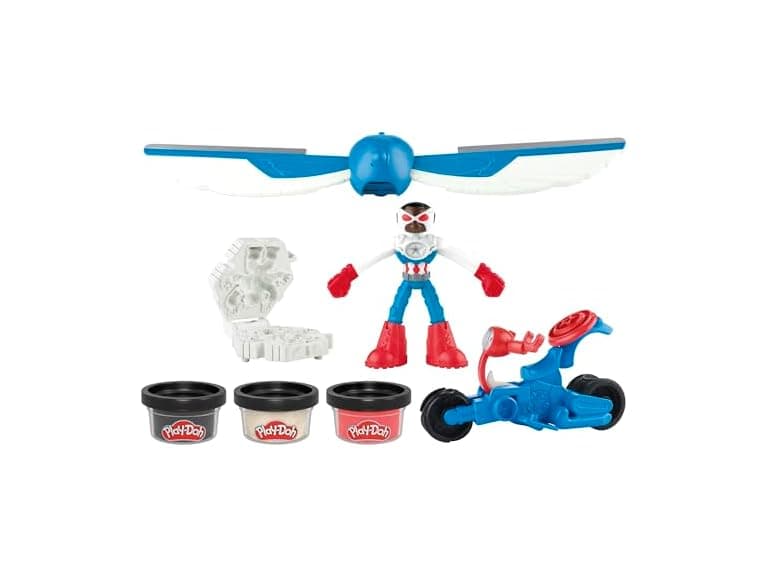 Play-Doh Captain America Moto-Slicer Playset - Image 1