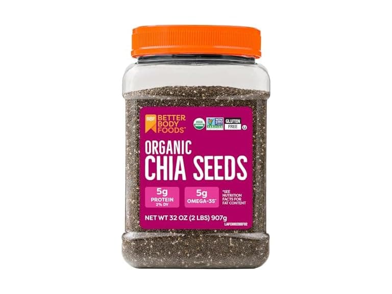 BetterBody Foods Organic Chia Seeds 2 lbs, 32 oz - Image 1