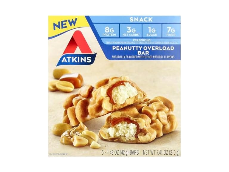 5CT Atkins Snack, Peanutty Overload Bar - Image 1
