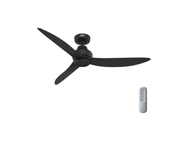 unter Fan 52 Inch Matte Black Indoor/Outdoor Ceiling fan - Image 1
