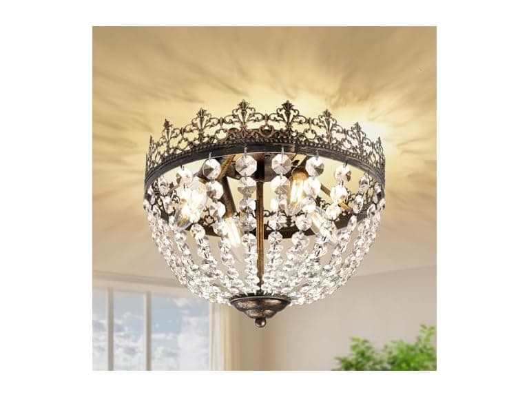 VerRon 4-Light K9 Crystal Chandelier - Image 1