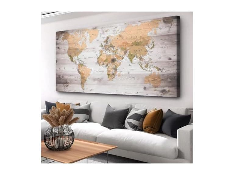 ZEYDRT World Map Wall Art - Image 1