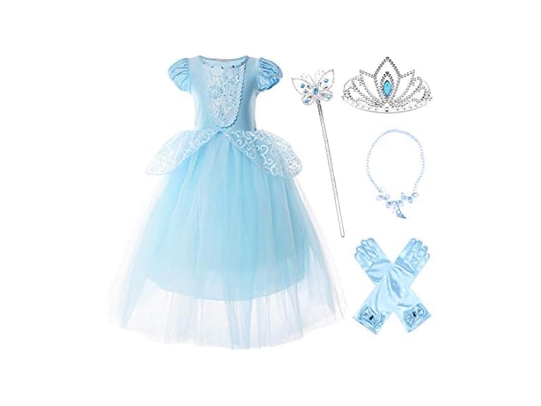 Girls Fancy Dress Up Princess Costume - Image 1