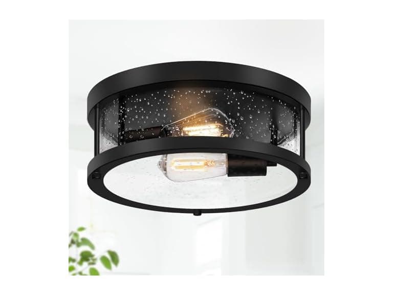 Brightever Black Flush Mount Ceiling Light Fixture