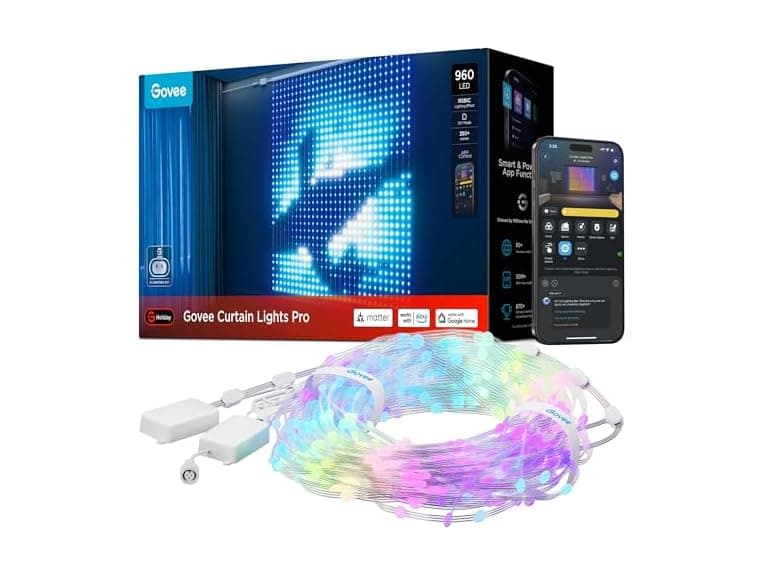 Govee Curtain Lights Pro, Upgraded 960 LEDs - Image 1
