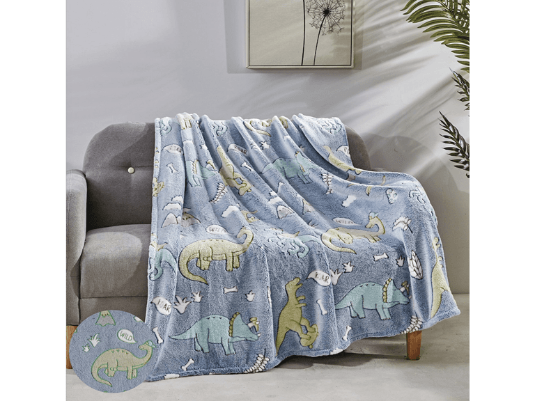 Glow in the Dark Ultra Soft Micro Plush Fleece Throw - Image 1