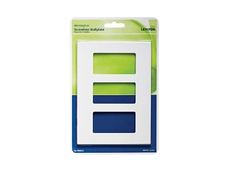 Leviton Wall Plate 80311-W 3-Gang, White - Image 1