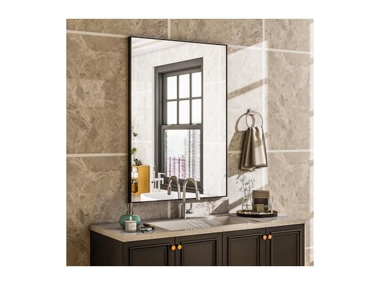 38"X26" Rectangular Bathroom Mirror - Image 1
