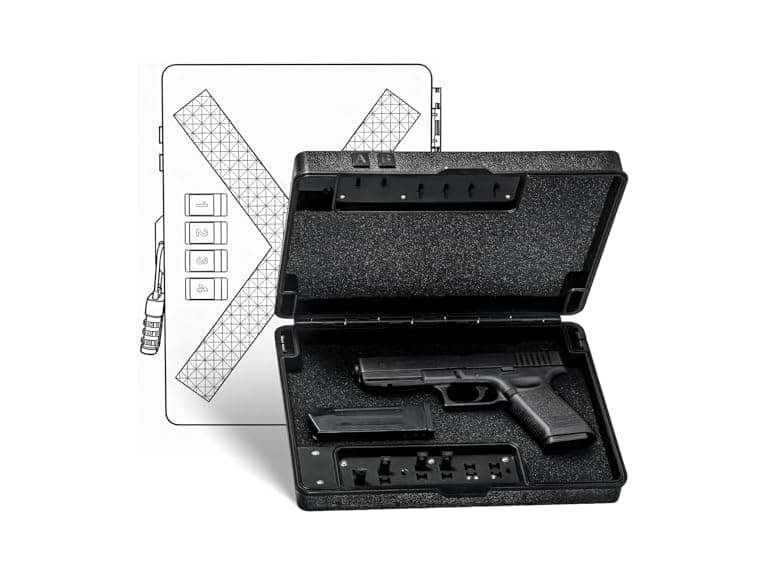 hyhjh Mechanical Lock Pistol Safe TSA