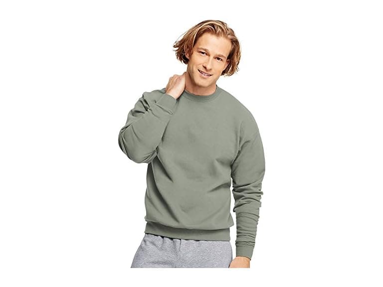 Hanes Men (L) ComfortBlend EcoSmart Crew Green_L - Image 1
