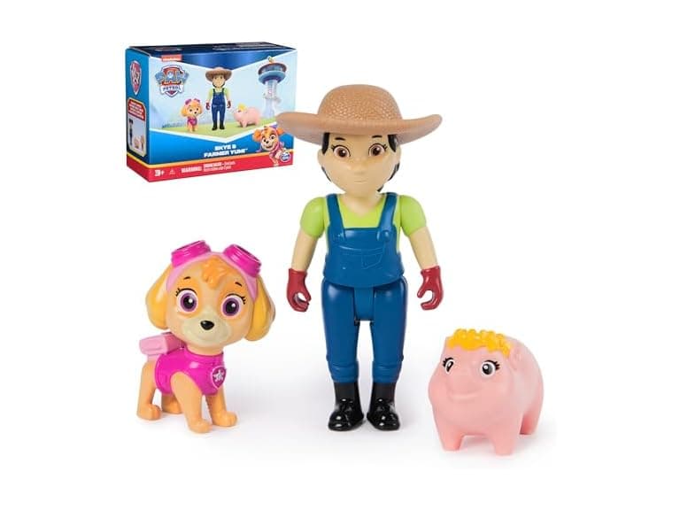 Paw Patrol Skye, Farmer Yumi & Piggie Figures - Image 1