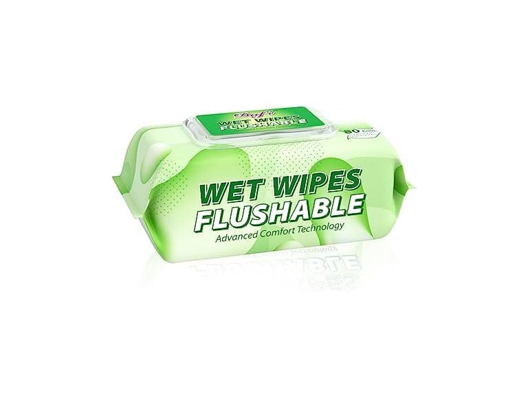 DAFI Flushable Wipes 80ct - Image 1