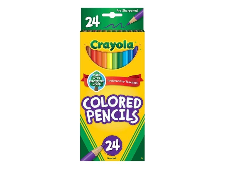 Crayola Colored Pencils, Assorted Colors, 24 Count - Image 1