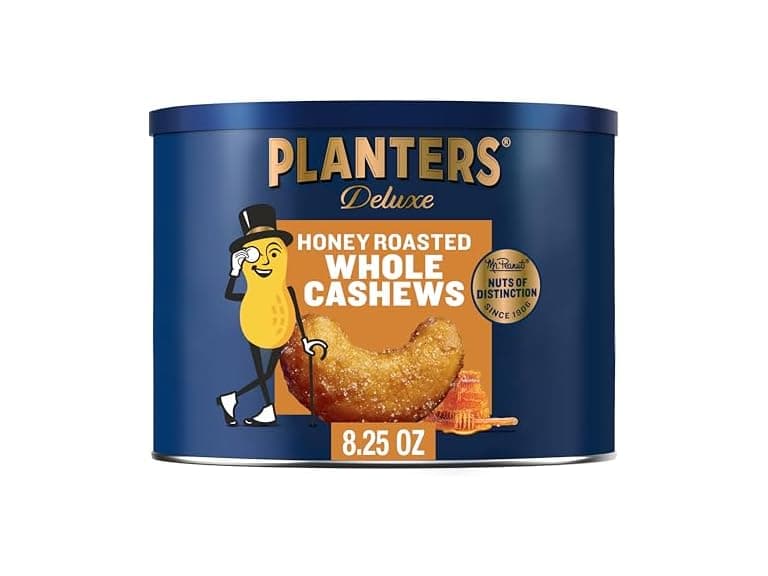 PLANTERS Deluxe Honey Roasted Whole Cashews - Image 1