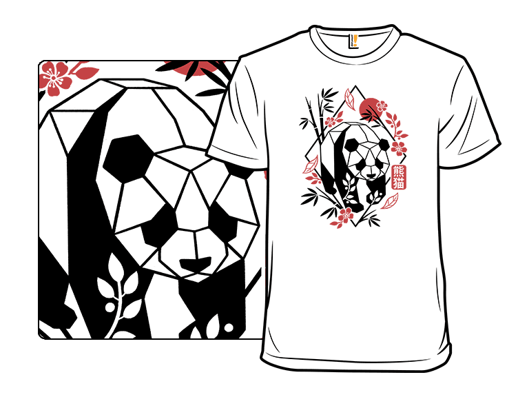Geometric Bamboo Panda