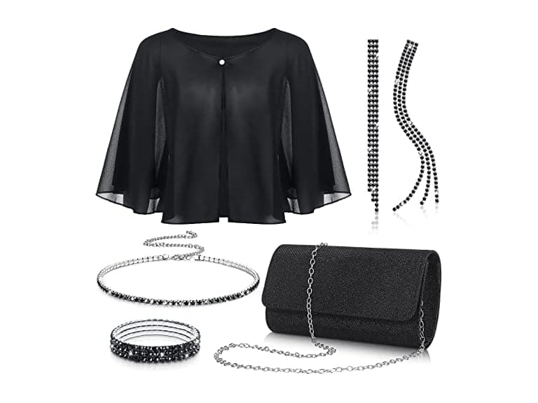 5 Pcs Prom Rhinestone Jewelry Set - Image 1