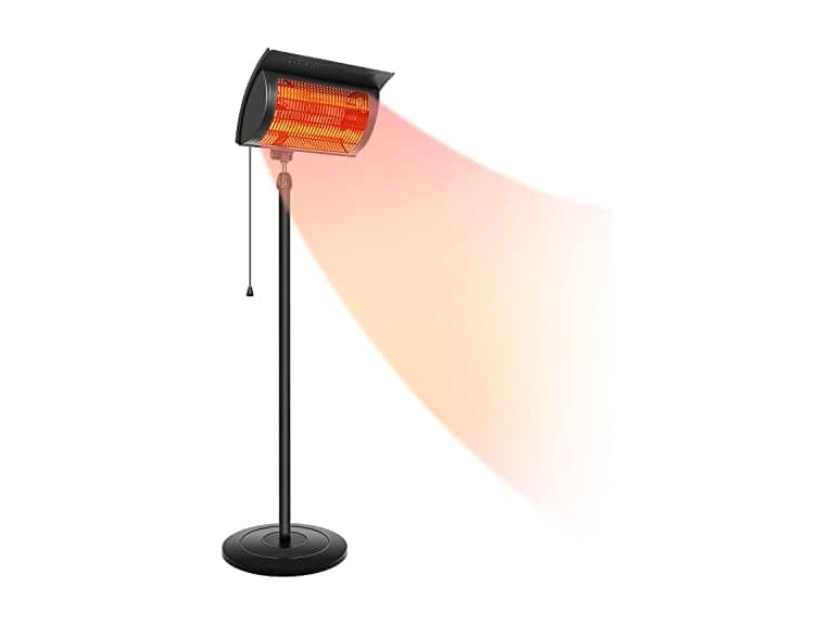 Standing Patio Heater 750W/1500W - Image 1