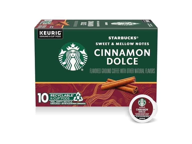 10CT Starbucks K-Cup Coffee Pods, Cinnammon Dolce - Image 1