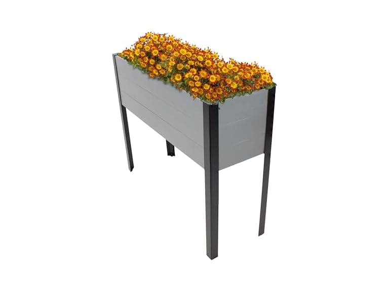 Sunnydaze Acacia Wood Raised Garden Bed with Legs - Image 1