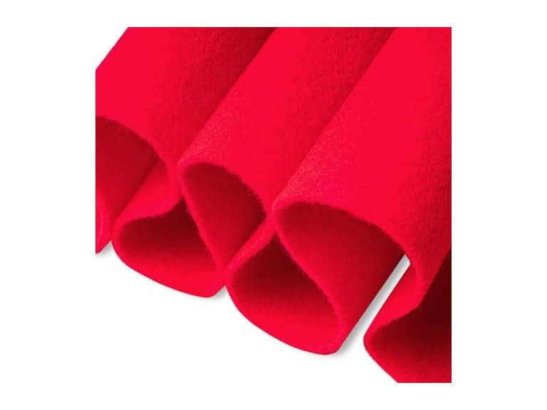 FabricLA Acrylic Felt Fabric, Half Yard (Red 402) - Image 1