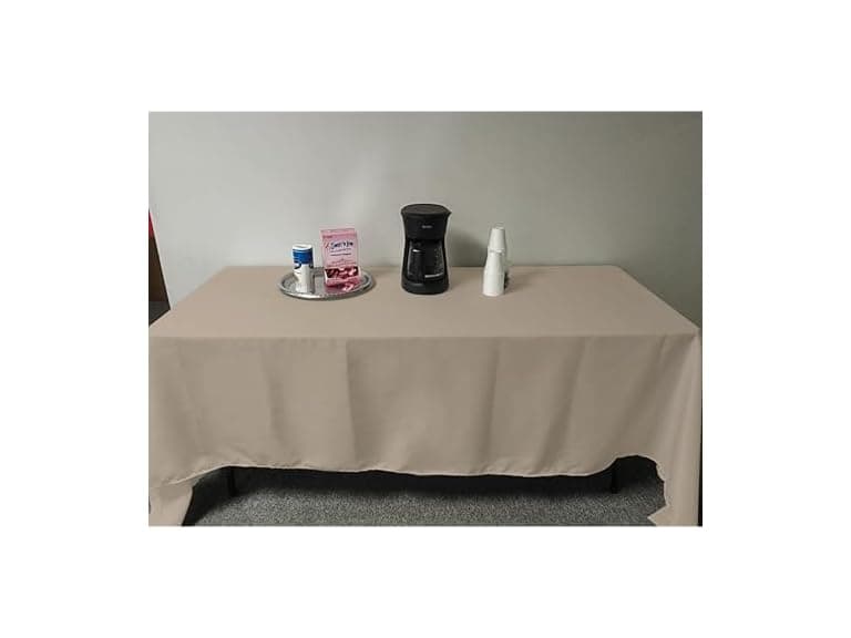 Intedge Beige Tablecloth, 45" - Image 1