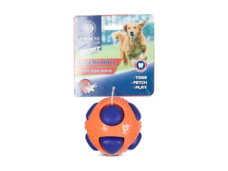 AMERICAN KENNEL CLUB AKC Sport TPR Squeeze Ball - Image 1