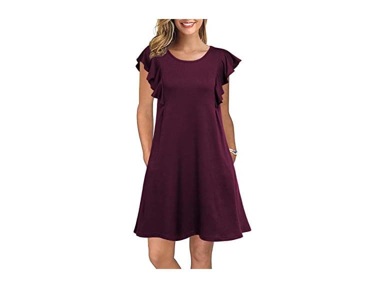 Woosea Women (XXL) Summer Casual T Shirt Dress - Image 1